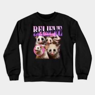 Funny Inspirational Possum Crewneck Sweatshirt